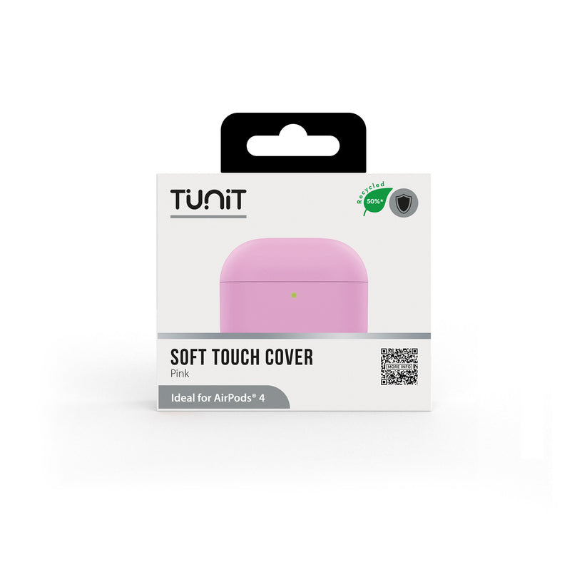 Cover Soft Touch rosa per AirPods 4
