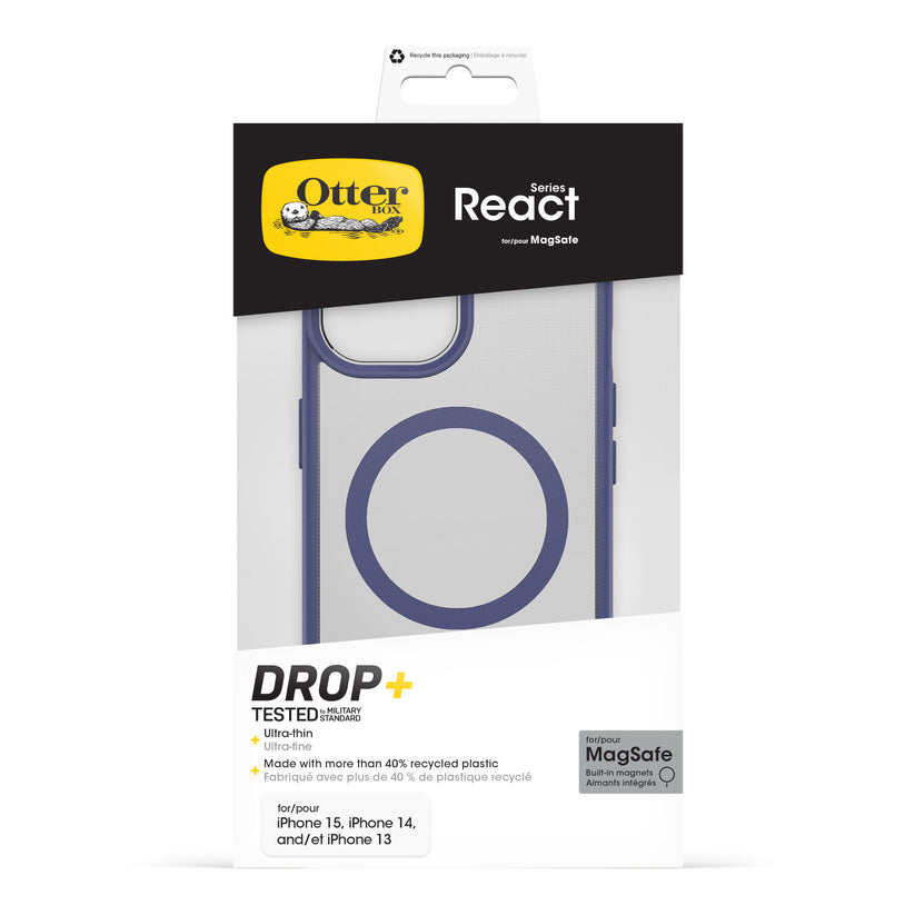 Custodia React MagSafe per iPhone 16e e iPhone 15/14/13 - Viola