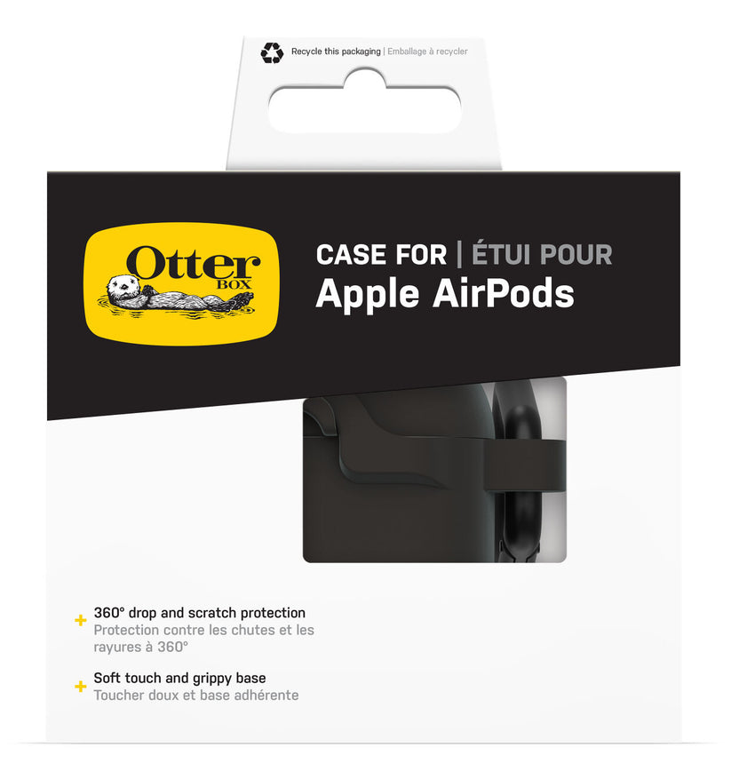OtterBox - Cover per custodia di ricarica auricolari wireless - cristallo nero - per Apple AirPods 4