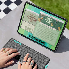 Custodia con tastiera Logitech Flip Folio per iPad Pro 13" M4 e iPad Air 13" M2/M3 - Grafite