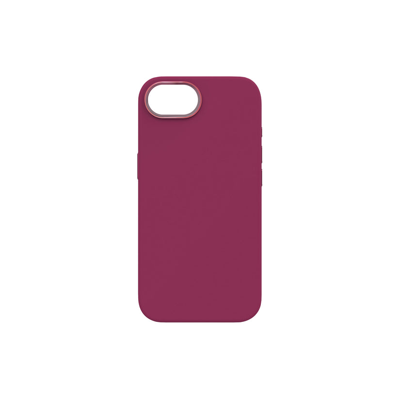 Cover in silicone compatibile MagSafe di Tunit per iPhone 16e - Fucsia