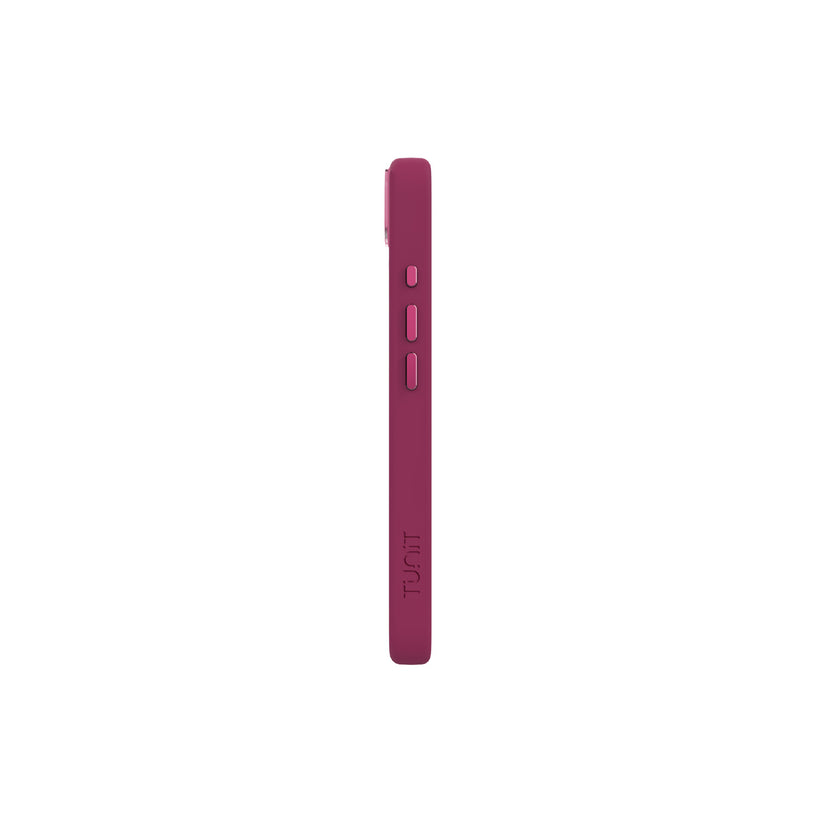Cover in silicone compatibile MagSafe di Tunit per iPhone 16e - Fucsia