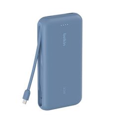 PowerBank 20K con cavo USB-C integrato Belkin - Blu