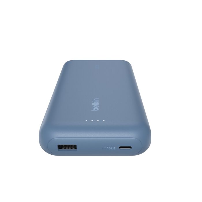 PowerBank 20K con cavo USB-C integrato Belkin - Blu