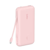 Belkin BoostCharge PowerBank 20K con cavo integrato USB-C rosa