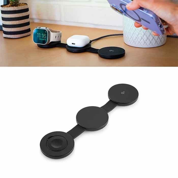 Charlie Alimentatore wireless 3 in 1 - Bianco