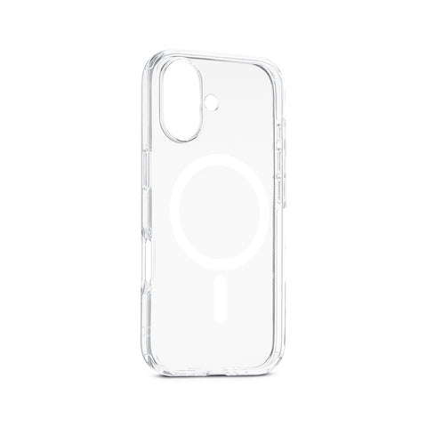 Custodia trasparente con magnete bianco per iPhone 17