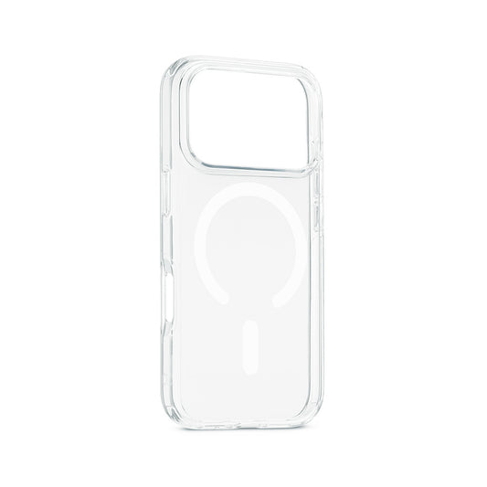 Custodia trasparente con magnete bianco per iPhone 17 Pro Max