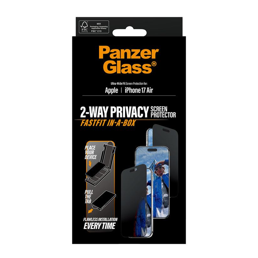 Vetrino protettivo PanzerGlass Privacy per iPhone Air