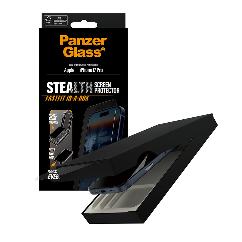 Protezione Anti-Riflesso PanzerGlass Stealth per iPhone 17 Pro