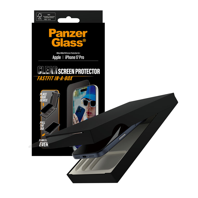 PanzerGlass Screen Protector Ultra-Wide Fit per iPhone 17 Pro