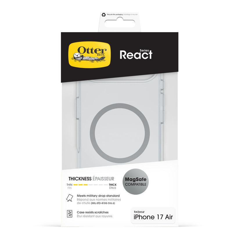 Cover OtterBox React Series per iPhone Air - Trasparente