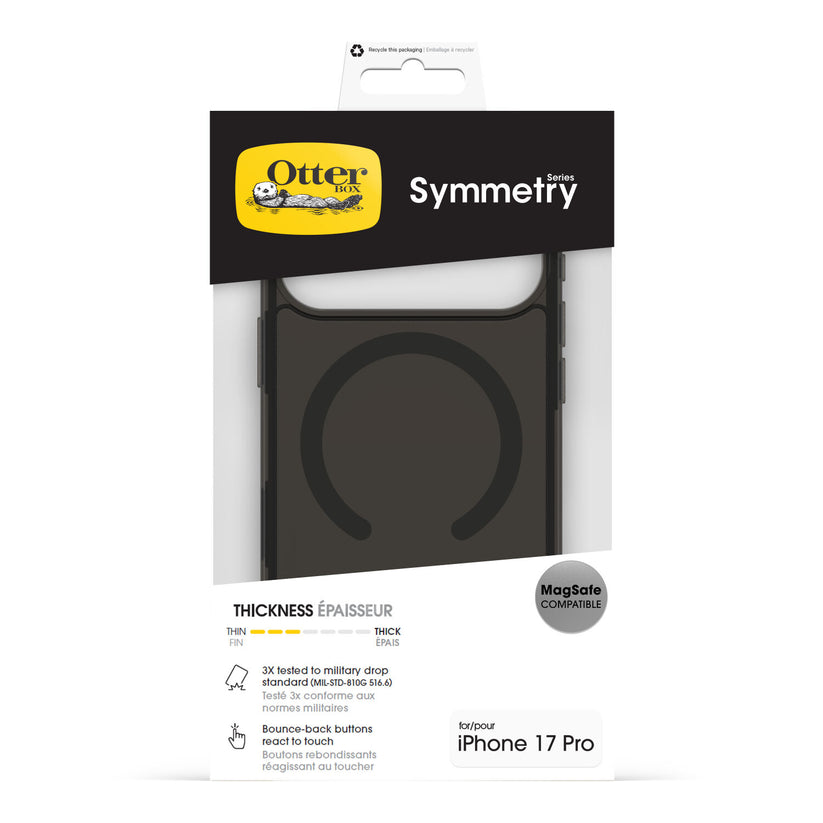 Custodia Symmetry Series Clear con MagSafe per iPhone 17 Pro - Nero