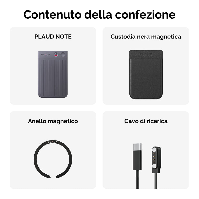 PLAUD NOTE Registratore Vocale IA di livello professionale