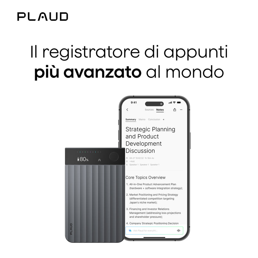 Registratore Vocale AI Plaud Note Pro