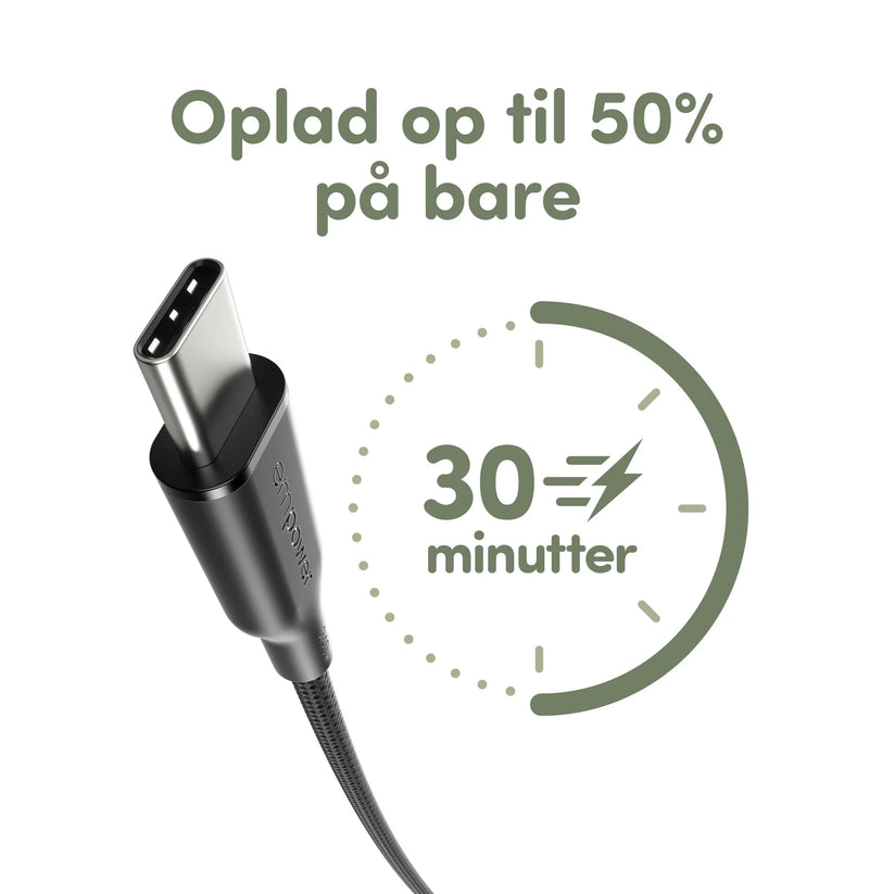 Cavo magnetico da USB-C a USB-C empower da 240 W - USB 2.0 - 1,5 m - Nero siderale