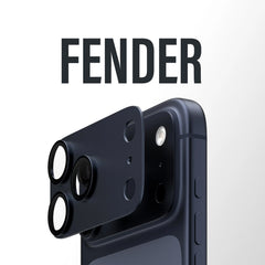 PanzerGlass Fender - Protezione per la fotocamera di iPhone 17 Pro blu profondo