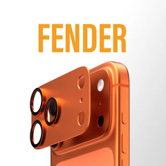 PanzerGlass Fender - Protezione per la fotocamera di iPhone 17 Pro arancione cosmico