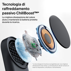 Belkin UltraCharge - Caricabatteria wireless magnetico pieghevole 3in1 con Qi2 da 25W - Nero