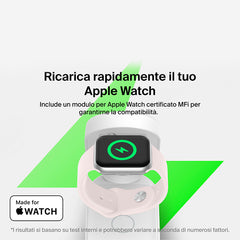 Belkin UltraCharge - Caricabatteria wireless magnetico pieghevole 3in1 con Qi2 da 25W - Bianco