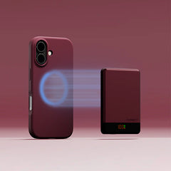 Cygnett MagSlim 5K PowerBank - Colore rosso ciliegia