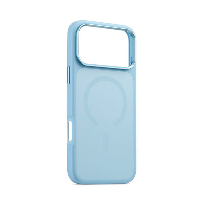 aiino Arctic Custodia con retro in vetro satinato per iPhone 18 Pro - Azzurro