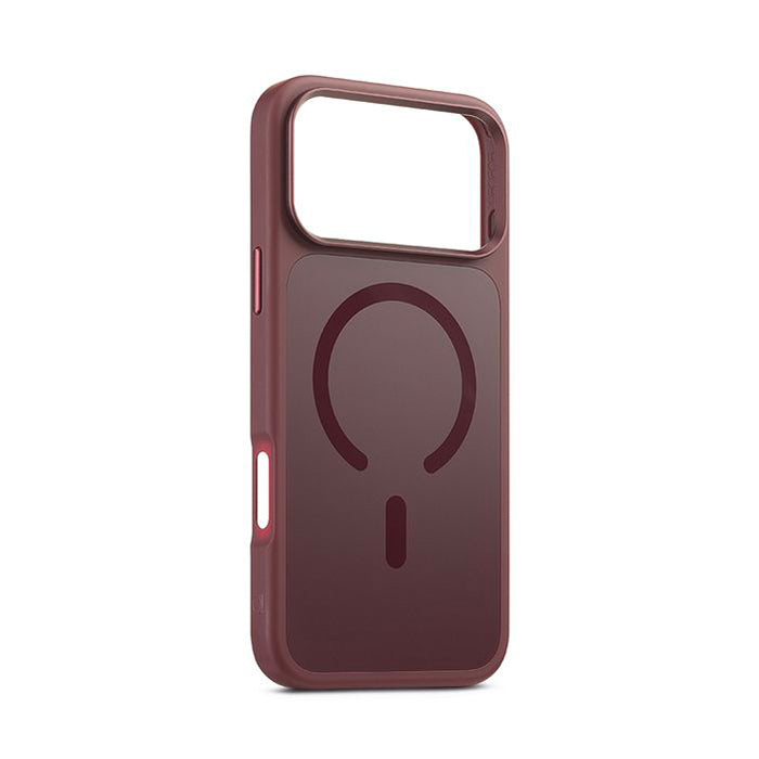 aiino Arctic Custodia con retro in vetro satinato per iPhone 18 Pro - Borgogna