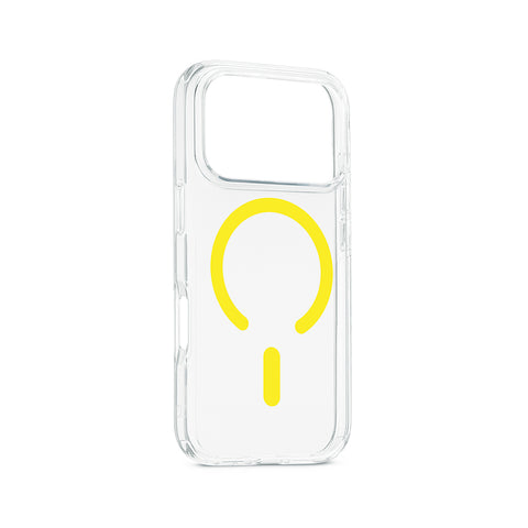 Custodia con magnete color giallo per iPhone 18 Pro