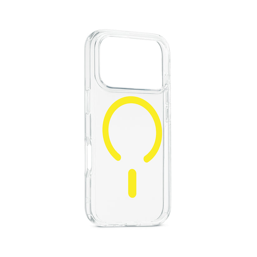Custodia con magnete color giallo per iPhone 18 Pro