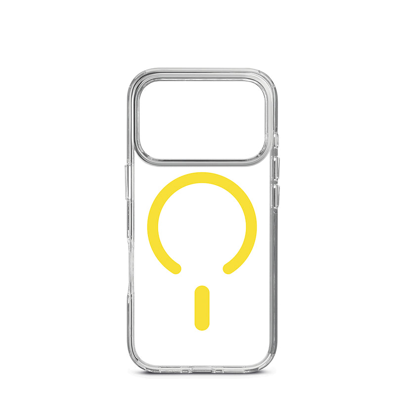 Custodia con magnete color giallo per iPhone 18 Pro