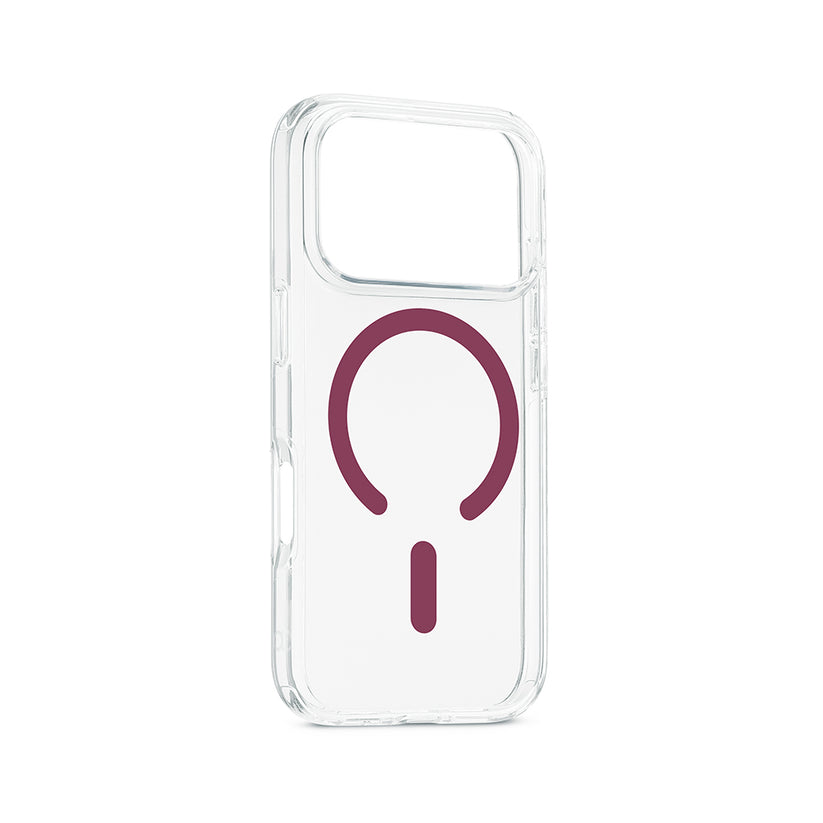 Custodia con magnete color borgogna per iPhone 18 Pro