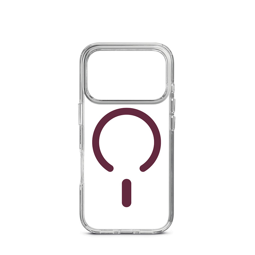 Custodia con magnete color borgogna per iPhone 18 Pro