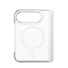 Custodia trasparente Frozen con magnete bianco per iPhone Duo