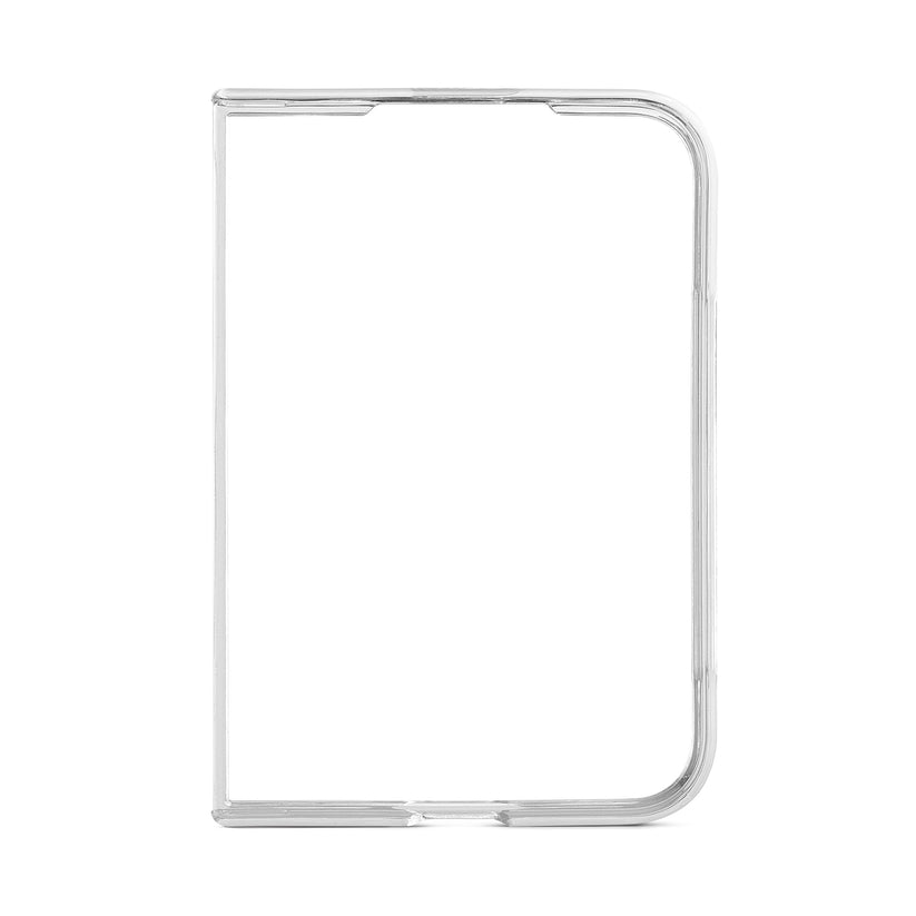 Custodia trasparente Frozen con magnete bianco per iPhone Duo