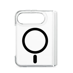 Custodia trasparente Frozen con magnete nero per iPhone Duo