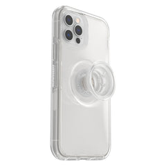 Cover trasparente per iPhone 12/12 Pro OtterBox Symmetry + PopSockets