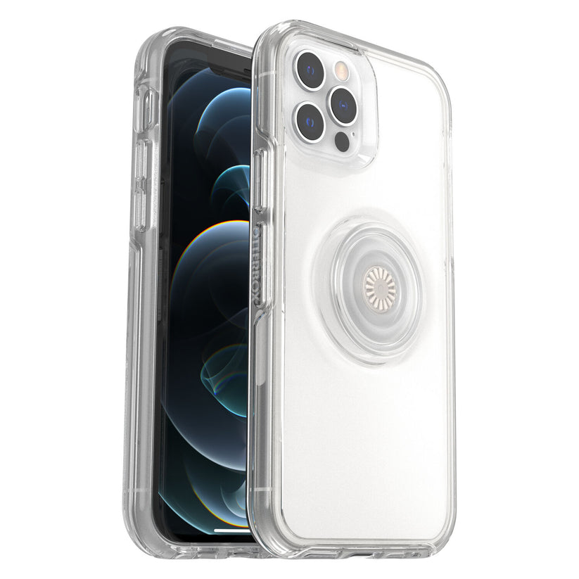 Cover trasparente per iPhone 12/12 Pro OtterBox Symmetry + PopSockets