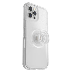 OtterBox Symmetry + Popsockets- Custodia per iPhone 12 Pro Max Stardust Clear