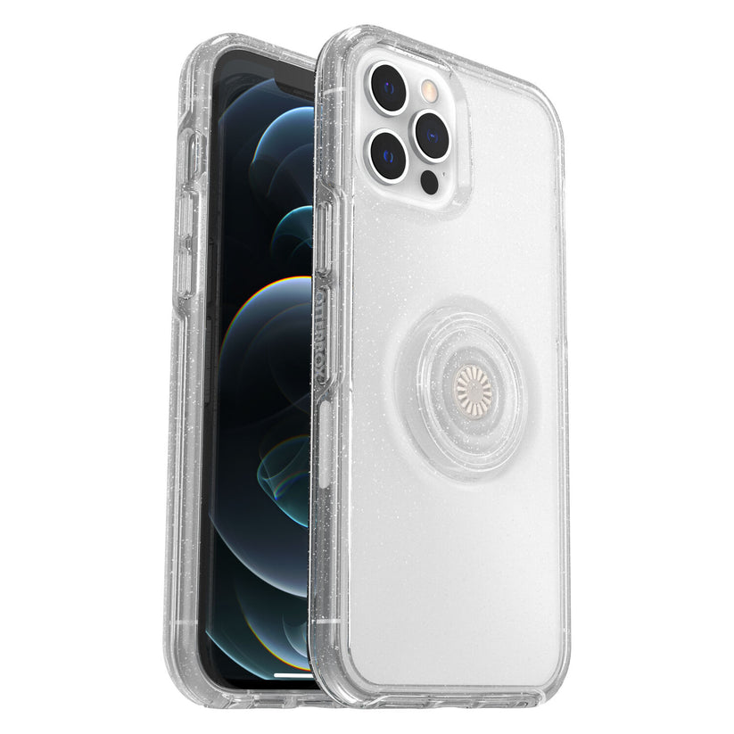 OtterBox Symmetry + Popsockets- Custodia per iPhone 12 Pro Max Stardust Clear