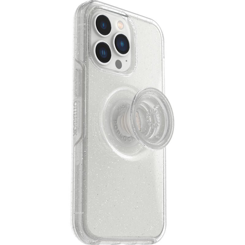 Cover per iPhone 13 Pro OtterBox Otter+Pop trasparente scintillante