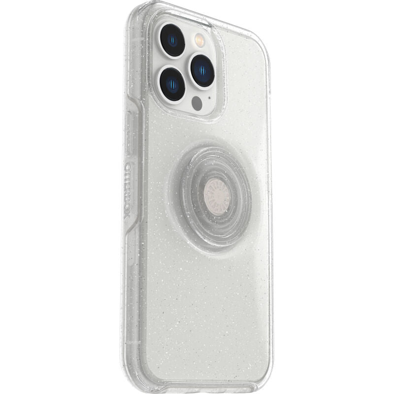 Cover per iPhone 13 Pro OtterBox Otter+Pop trasparente scintillante