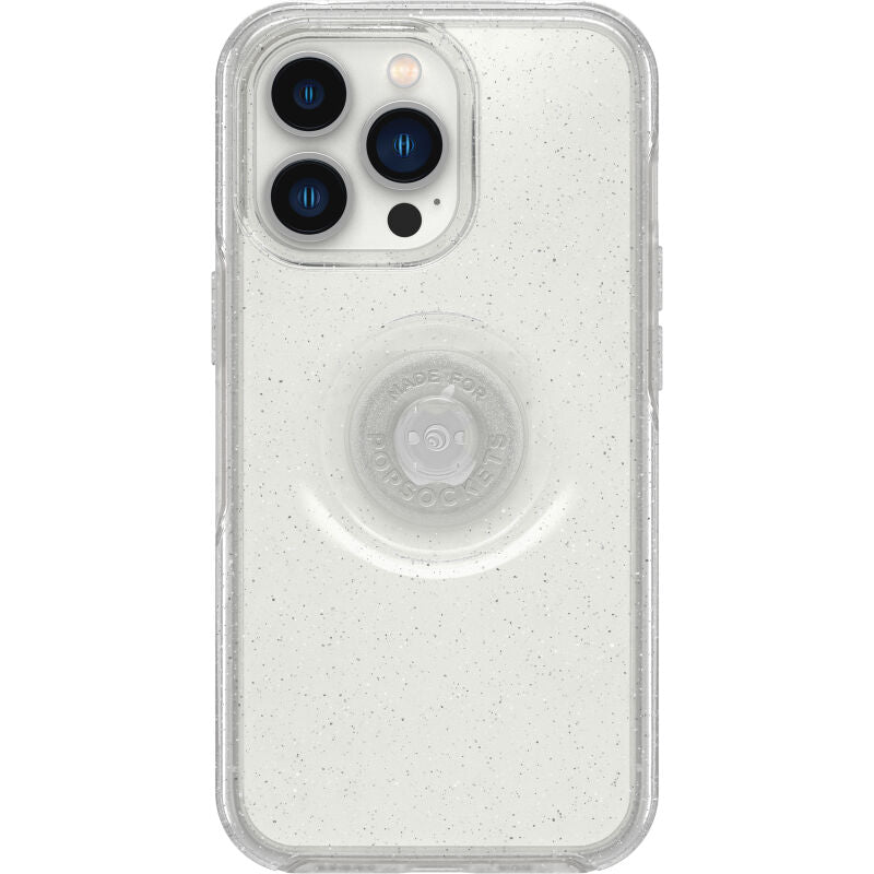Cover per iPhone 13 Pro OtterBox Otter+Pop trasparente scintillante