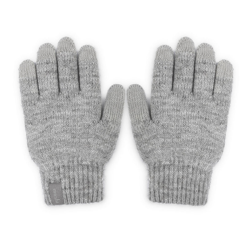 Moshi Digits Guanti Touchscreen -Grigio Chiaro (taglia M)