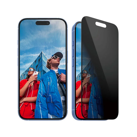 Vetrino PanzerGlass Privacy per iPhone 15 e iPhone 16
