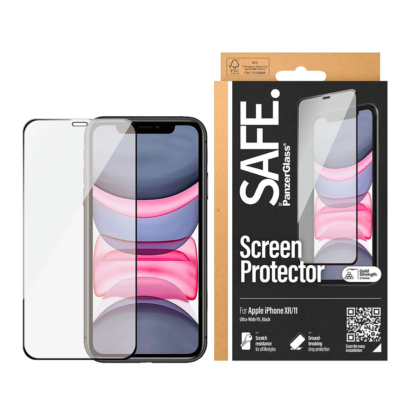 Vetro protettivo SAFE. by PanzerGlass per iPhone XR/11