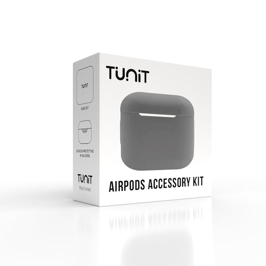Kit con Cover Tunit per Apple AirPods 3a generazione - Grigio