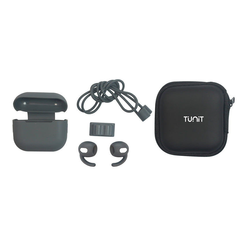 Kit con Cover Tunit per Apple AirPods 3a generazione - Grigio