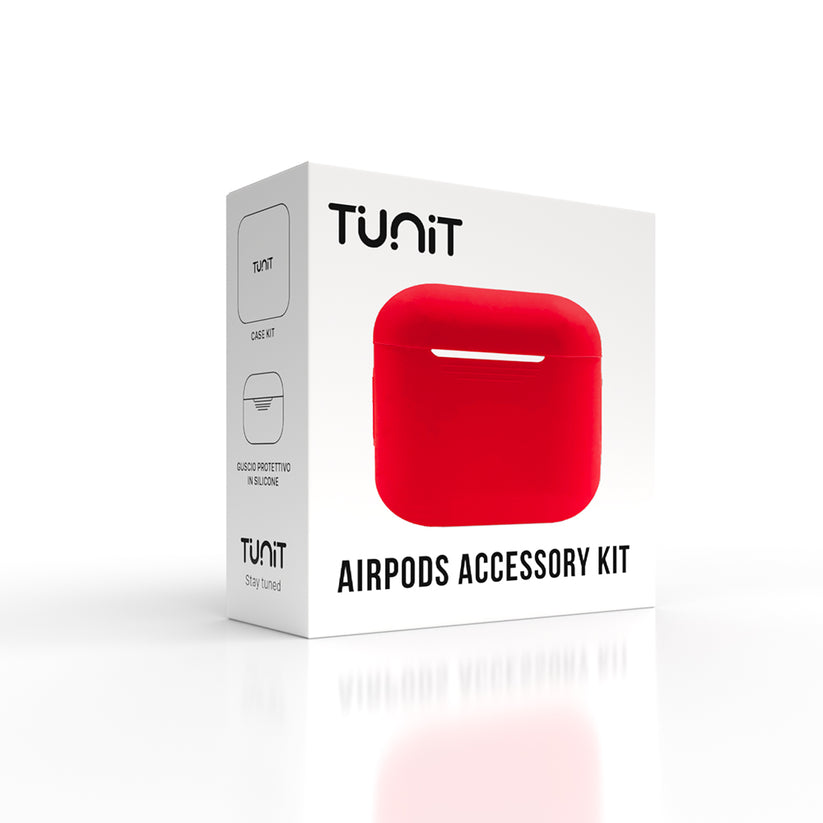 Kit con Cover Tunit per Apple AirPods 3a generazione - Rosso