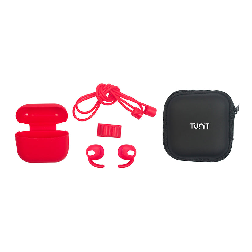 Kit con Cover Tunit per Apple AirPods 3a generazione - Rosso