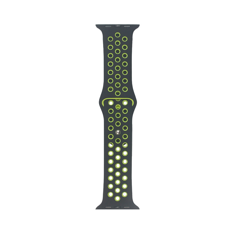 Cinturino Tunit Sport per Apple Watch 42/44/45/46mm - Nero e giallo